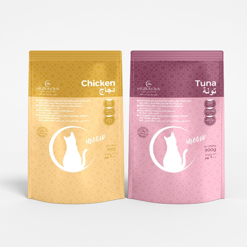 Hurayra Halal Cat Food Combo - Chicken and Tuna Flavours