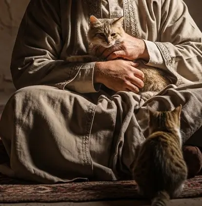 A Sahabi Known for His Love of Cats
