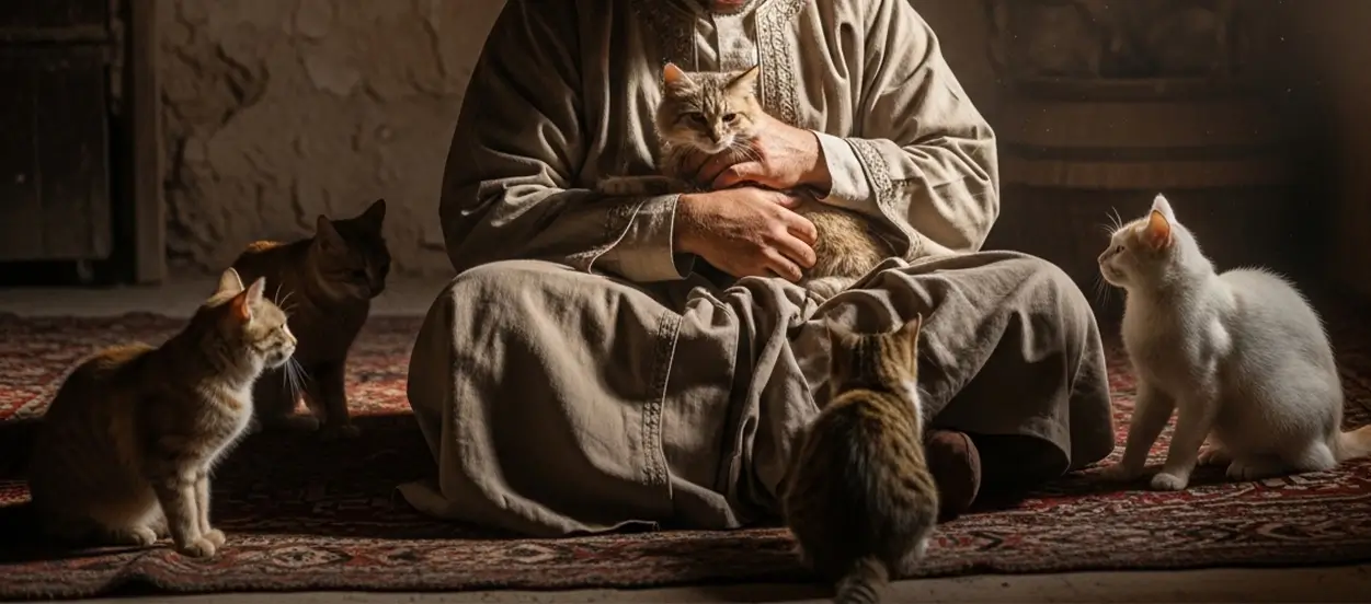 A Sahabi Known for His Love of Cats