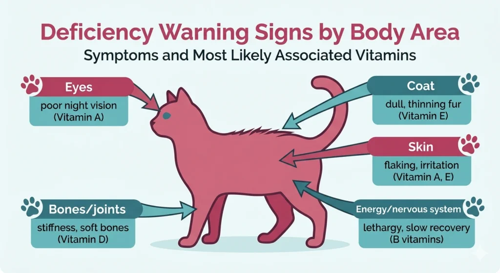 deficiency signs in cats