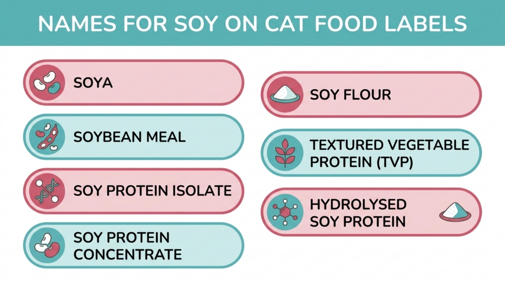 names for soy on cat food