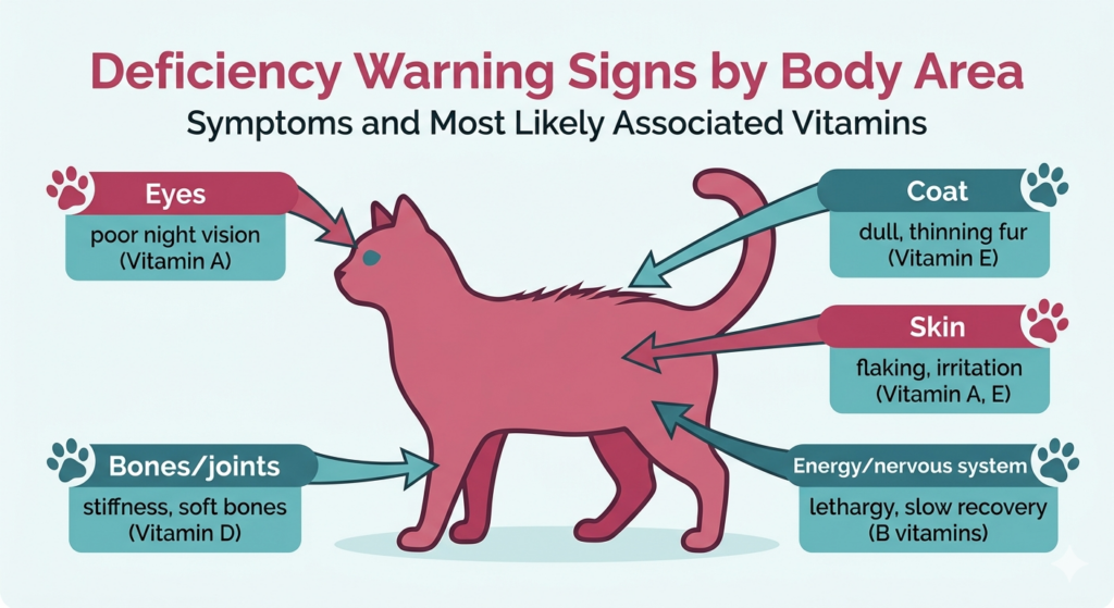 deficiency signs in cats