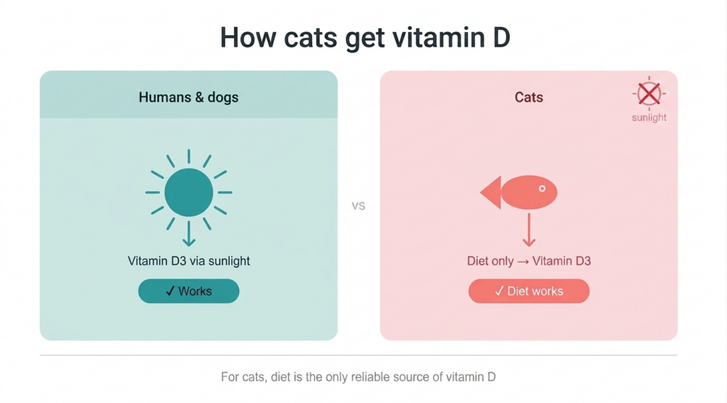 vitamin D sources for cat