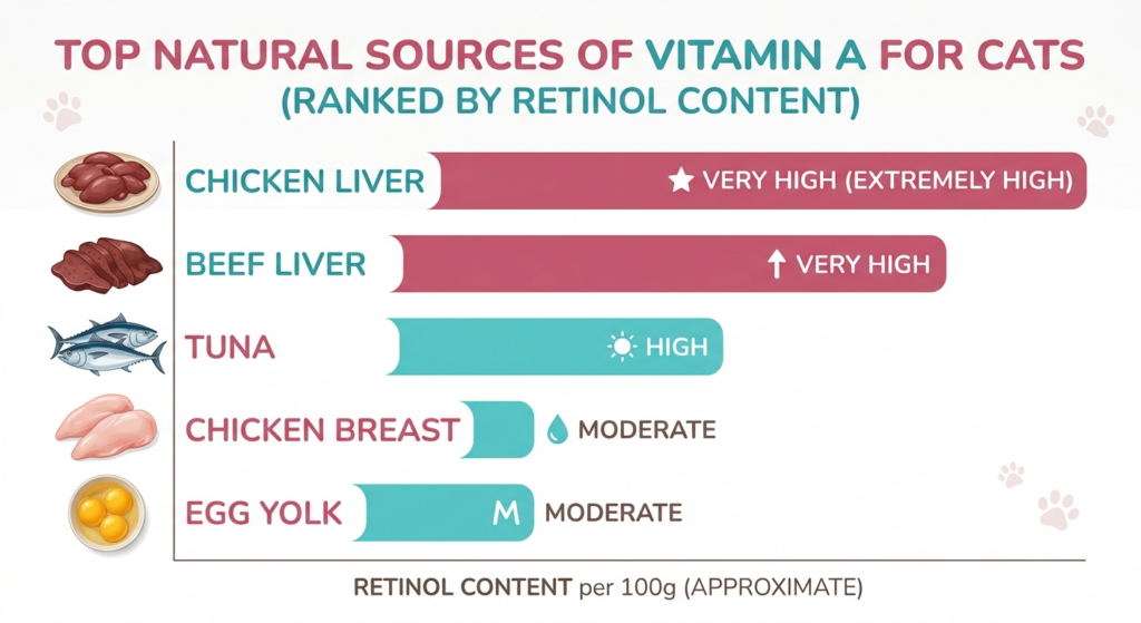 natural sources of vitamin A for cats
